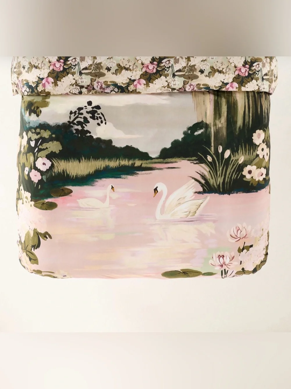 Anthropologie Organic Cotton Printed Percale Duvet Collection, Queen